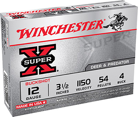 WIN SUPER-X 12GA 3.5" 4 BUCK 5/250 - for sale