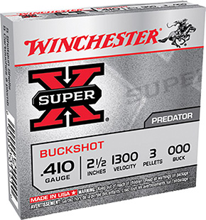 WINCHESTER SUPER-X 410 2.5" 1300FP 000BK 3PLTS 5RD 50BX/CS - for sale