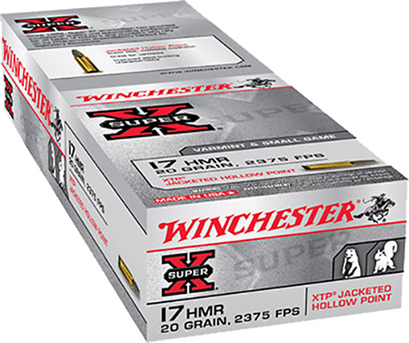 WINCHESTER SUPER-X 17HMR 20GR XTP GAMEPOINT 50RD 20BX/CS - for sale