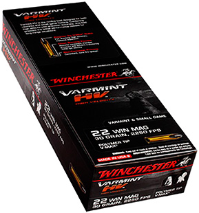 WINCHESTER SUPREME 22 WMR 30GR V-MAX 50RD 20BX/CS - for sale