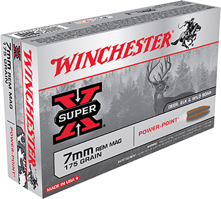 WINCHESTER SUPER-X 7MM REM MAG 175GR POWER POINT 20RD 10BX/CS - for sale