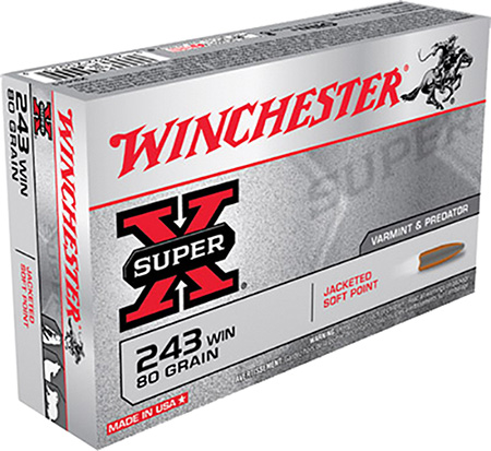 WINCHESTER SUPER-X 243 WIN 80GR JSP 20RD 10BX/CS - for sale