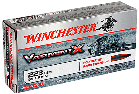 WINCHESTER VARMINT-X 223REM POLY TIPPED 55GR 20RD 10BX/CS - for sale