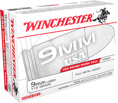 WIN USA 9MM 115GR FMJ 200/1000 - for sale