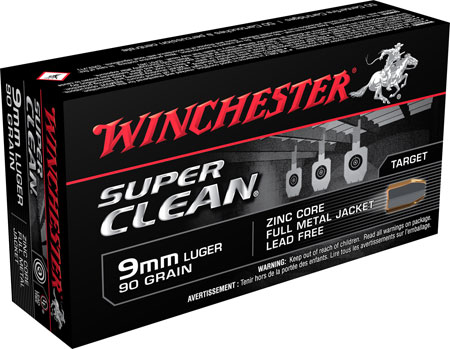 WIN SUPER CLEAN 9MM 90GR FMJ 50/500 - for sale