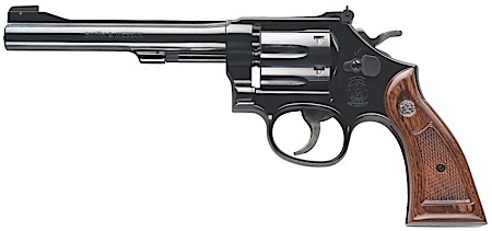 S&W 17 CLASSIC .22LR 6" AS BLUED CHECKERED WOOD GRIPS - for sale
