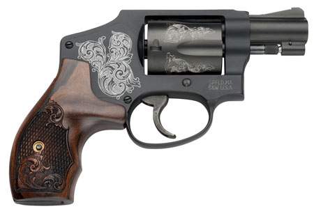S&W 442 38SPL+P 1.875" 5RD BL ENGRVG - for sale