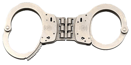 S&W 300 HINGED HANDCUFFS NICKEL - for sale
