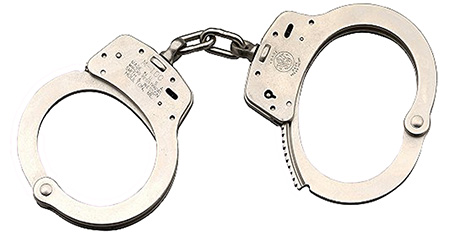 S&W 100 HANDCUFFS NICKEL - for sale