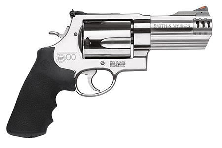 S&W 500 .500SW 4" AS 5-SHOT STAINLESS STEEL RUBBER - for sale