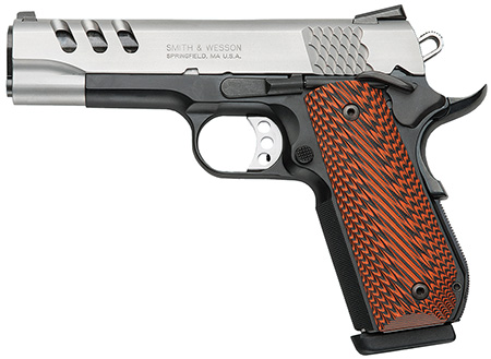 S&W 1911 PERFORMANCE CENTER .45ACP 4.5" TWO TONE G10 GRIPS - for sale