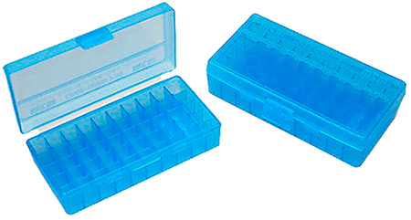 mtm case-gard - Case-Gard - P50 LGE HNDGN AMMO BOX 50RD - CLR BLUE for sale