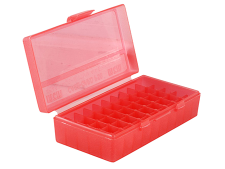 mtm case-gard - Case-Gard - P50 SML HNDGN AMMO BOX 50RD - CLR RED for sale