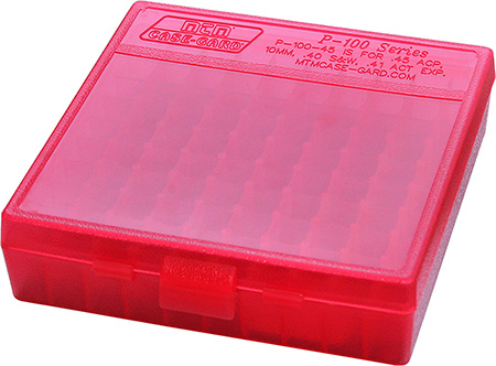 mtm case-gard - Ammo Box - P100 SML HNDGN AMMO BOX 100RD - CLR RED for sale