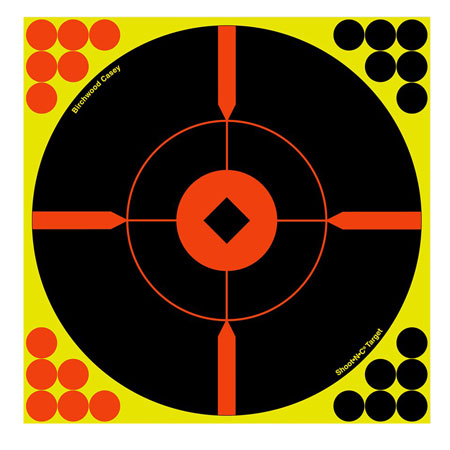 B/C TARGET SHOOT-N-C 8" CROSSHAIR BULL'S-EYE 6 TARGETS - for sale