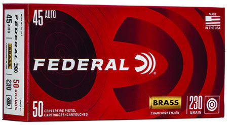 FED CHAMP 40S&W 180GR FMJ BRSS 50/1 - for sale