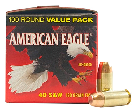 FED AM EAGLE 40S&W 180GR FMJ 100/500 - for sale