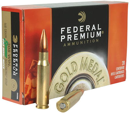 Federal - Premium - .308|7.62x51mm - GOLD MEDAL 308 WIN 168GR BTHP 20RD/BX for sale