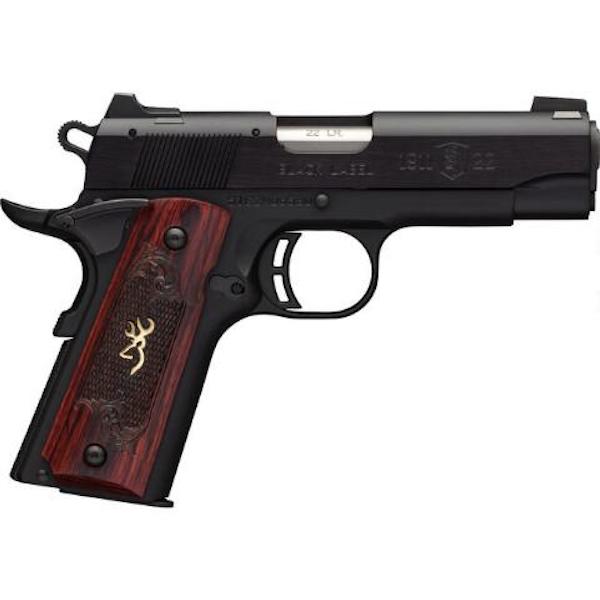 BROWNING 1911-22 MEDALLION COMPACT 22LR 3.6"FS BLK/RSWD - for sale
