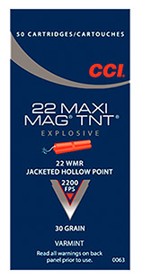 CCI 22WMR TNT MAXI-MAG 50/2000 - for sale