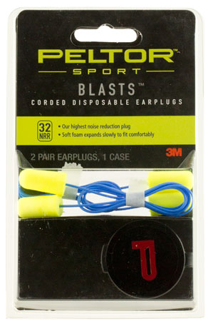 peltor - Sport - BLASTS CORDED DISP EAR PLUGS 2 PAIRS for sale