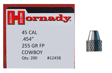 HORNADY BULLETS 45 CAL .454 255GR LEAD-FP 200CT 6BX/CS - for sale