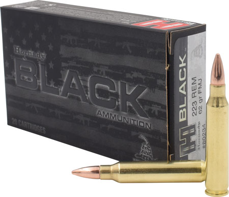 Hornady - Black - .223 Remington - AMMO BLACK 223 REM 62GR FMJ  20/BX for sale