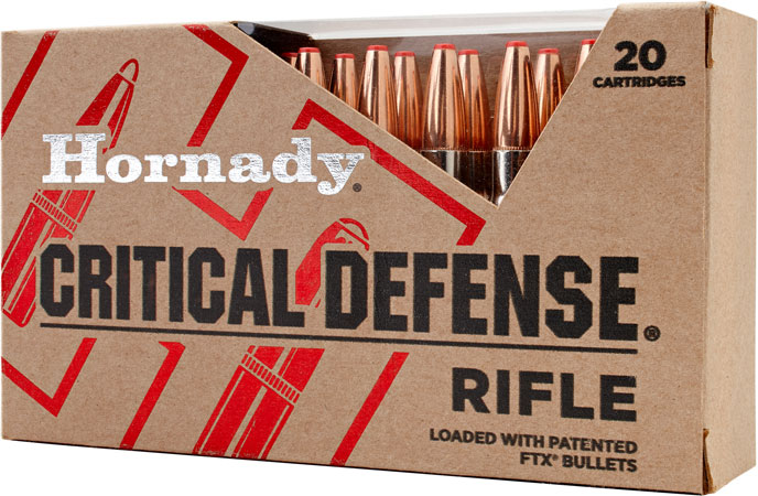 Hornady - Critical Defense - .223 Remington - AMMO CRTCL DEF 223 REM 55 GR FTX 20RD/BX for sale