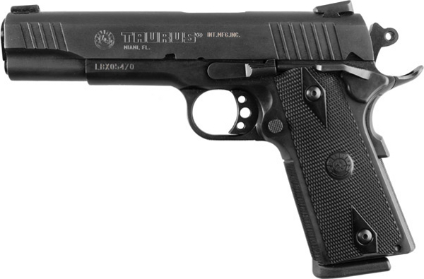 TAURUS 1911 .45ACP 5" FS 8-SH BLUED CHECKERED SYNTHETIC - for sale