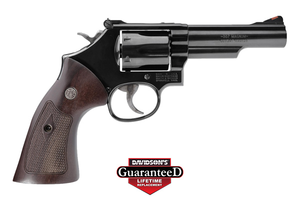 S&W 19 CLASSIC .357 4.25" BLUED CHECKERED WOOD GRIPS,, - for sale