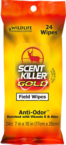WRC FIELD WIPES SCENT KILLER GOLD 24-PACK - for sale