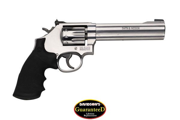 S&W 617 .22LR 6" AS 10-SHOT STAINLESS STEEL RUBBER - for sale