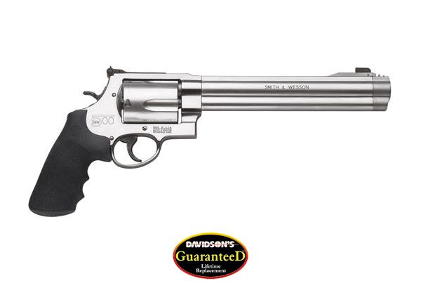 S&W 500 .500SW 8.38" AS 5-SHOT STAINLESS STEEL RUBBER - for sale