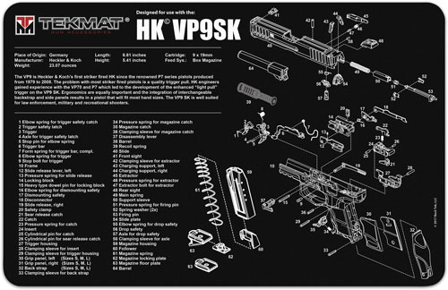 TEKMAT PISTOL MAT H&K VP9SK - for sale