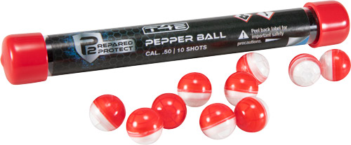 umarex - T4E - T4E BY P2P PEPPR BALL 50CAL RED/WHT 10CT for sale