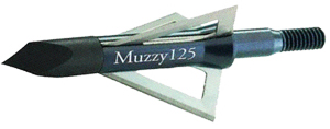 MUZZY BROADHEAD STANDARD 3-BLADE 125GR 1 3/16" CUT 6PK - for sale