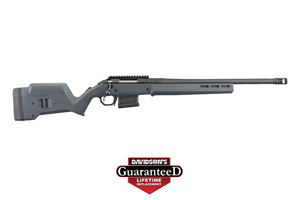 RUGER AMERICAN HNTR 6.5CM 20" GRAY MAGPUL 5-SH THREADED - for sale