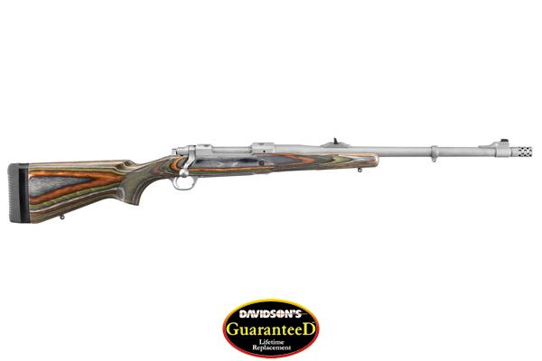 RUGER M77 GUIDE GUN W/MBS .30-06 S/S GREEN MOUNTAIN LAM. - for sale