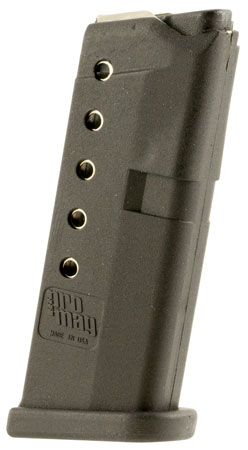 pro-mag - Standard - .380 Auto - GLOCK 42 380 ACP BLACK POLY 6RD MAG for sale