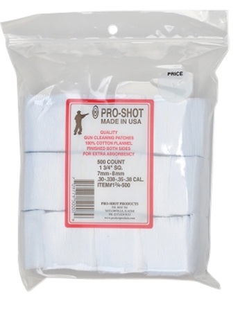 pro-shot - Cleaning Patches - CLEANING PATCHES 1.75IN SQ 500CT for sale