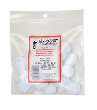 PRO-SHOT PATCH .22-.270CAL 1" 300CT - for sale