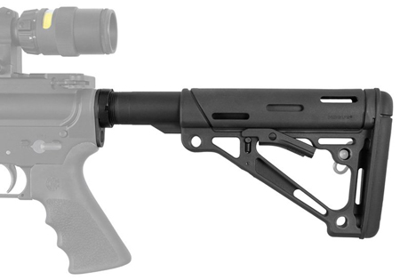 HOGUE AR-15 COLLAPSIBLE STOCK BLACK MIL-SPEC W/BUFFER TUBE - for sale