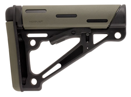 HOGUE AR-15 COLLAPSIBLE STOCK OD GREEN RUBBER COMMERCIAL - for sale