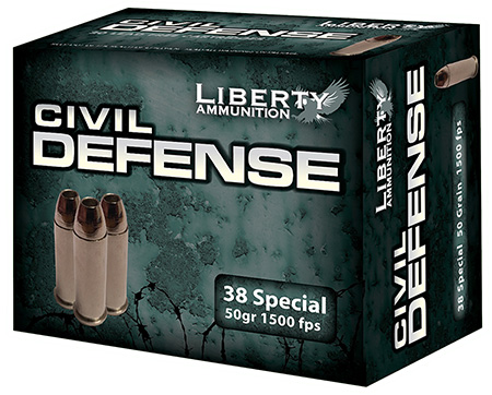 LIBERTY CIVIL DEFENSE 38SPCL 50GR HP 20RD 50BX/CS - for sale
