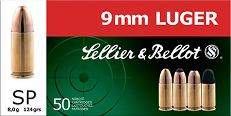 S&B 9MM 124GR SP 50/1000 - for sale