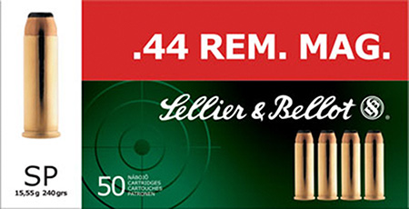 S&B 44 REM MAG 240GR JSP 50RD 12BX/CS - for sale