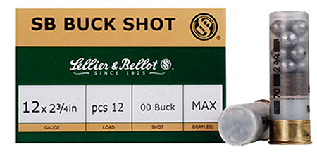 sellier & bellot ammunition - Hunting - 12 GA - SHOTSHELLS 12GA 1.25OZ #4 BUCK 10RD/BX for sale