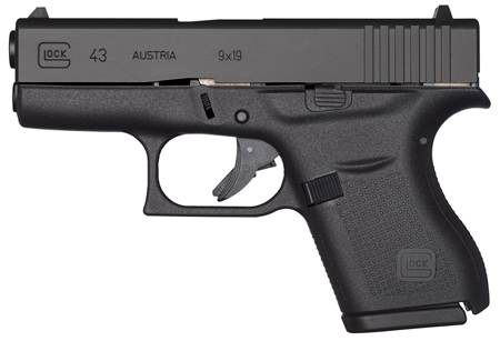 GLOCK 43 9MM BLK 6RD - for sale