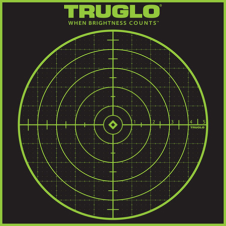 TRUGLO TRU-SEE REACTIVE TARGET 100 YARD 12"X12" 12-PACK - for sale