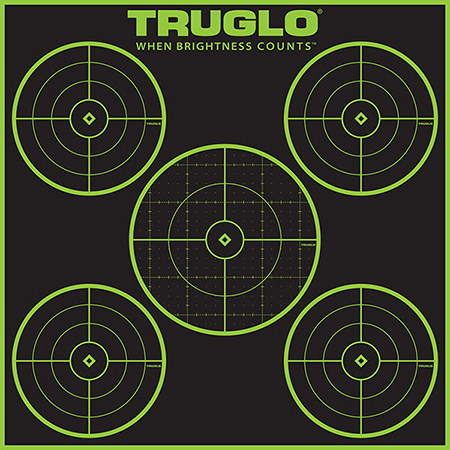 TRUGLO TRU-SEE REACTIVE TARGET 5 BULL 12-PACK - for sale